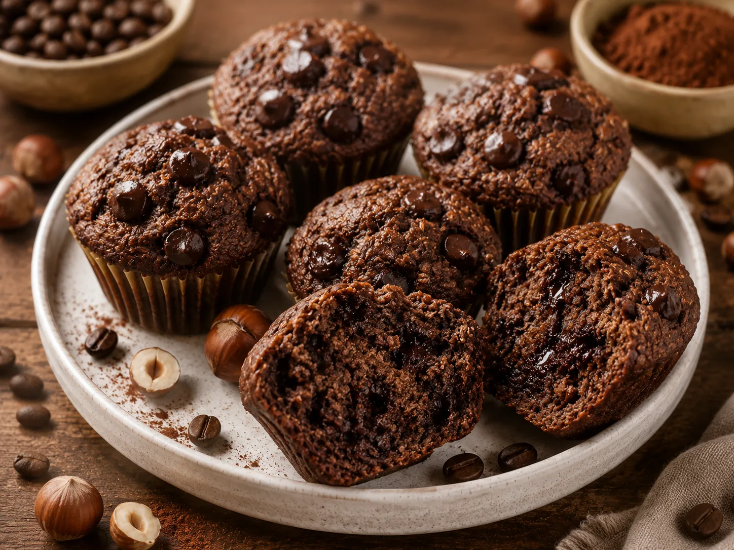 Muffins protéinés sans farine